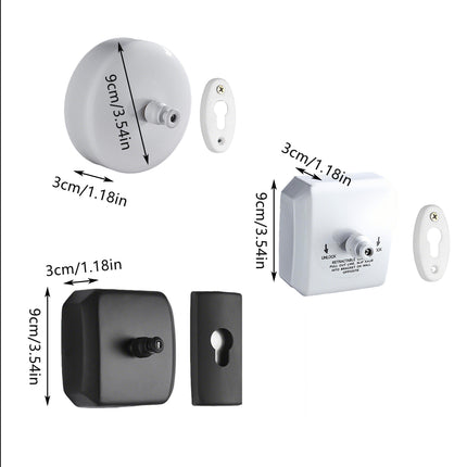 2.8m Length Stainless Steel Wall-Mounted Retractable Invisible Clothesline