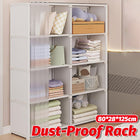 Multi-Layer Floor Standing Home Bookshelf Storage Rack Clothes Cabinet