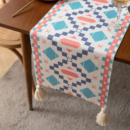Bedside Table Cover Dustproof Tassel Tablecloth Decorative Nightstand Desk Protector