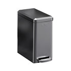 Kitchen Trash Can 9L Household Pedal Bin with Lid Large Capacity Waste Bucket