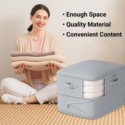 Large Capacity Quilt Clothing Storage Bag Waterproof Dustproof Space Saving