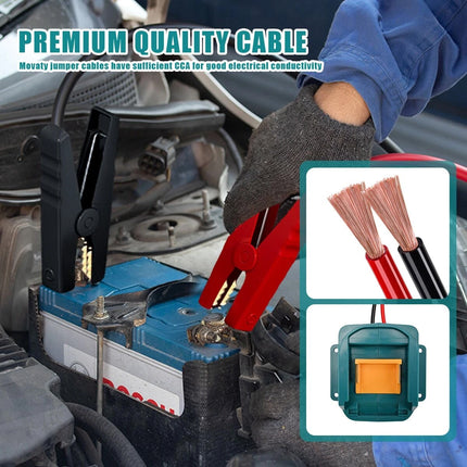 Portable Jumper Cables Car Emergency Starter Power For Vehicle Battery Boosting