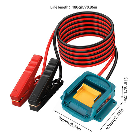 Portable Jumper Cables Car Emergency Starter Power For Vehicle Battery Boosting