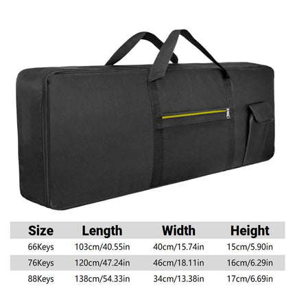 Electric Piano Bag Durable Oxford Cloth Fit 61/76/88Key WaterResistant Dustproof