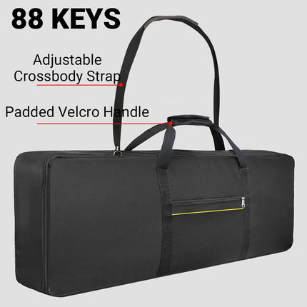 Electric Piano Bag Durable Oxford Cloth Fit 61/76/88Key WaterResistant Dustproof