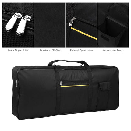 Electric Piano Bag Durable Oxford Cloth Fit 61/76/88Key WaterResistant Dustproof