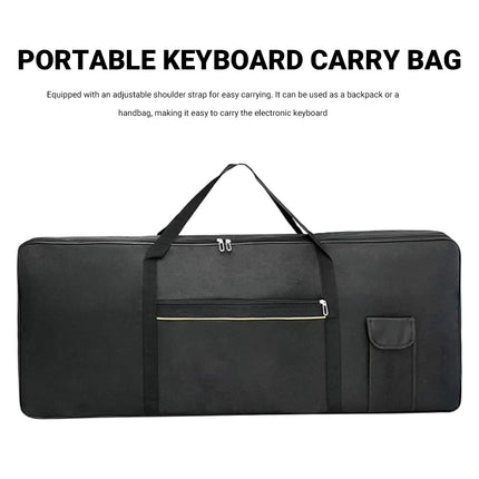 Electric Piano Bag Durable Oxford Cloth Fit 61/76/88Key WaterResistant Dustproof