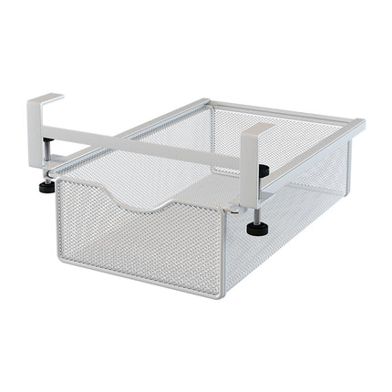 Office Desk Pull Out Hanging Basket Under Desk Storage Organizer for Stationery