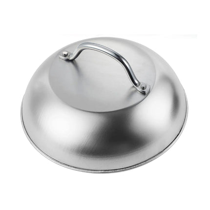 Stainless Steel Food Cover Dome Lid For Teppanyaki Grill Steak Cooking Kitchen
