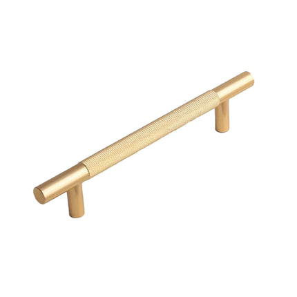 Light Luxury Cabinet Handle Full Copper Gold Straight Knurled Drawer Door Pull