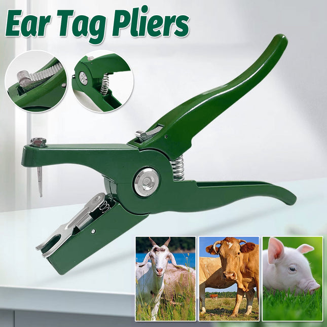 Cattle Ear Tag Applicator Pliers Livestock Marking Hole Plier Animal Tagger