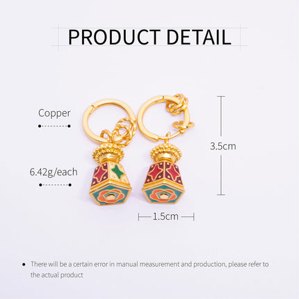 Coloured Enamel Earrings Vintage Dangle Hoop Drop Floral Butterfly Geometric Charm