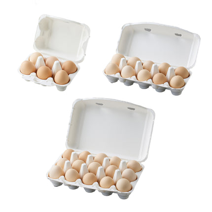 30PCS Pulp Egg Rack Durable Leak-Proof Groove Design for Chicken Eggs Storage
