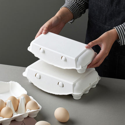 30PCS Pulp Egg Rack Durable Leak-Proof Groove Design for Chicken Eggs Storage