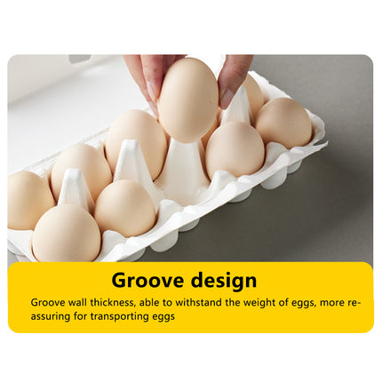 30PCS Pulp Egg Rack Durable Leak-Proof Groove Design for Chicken Eggs Storage