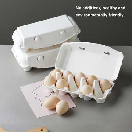 30PCS Pulp Egg Rack Durable Leak-Proof Groove Design for Chicken Eggs Storage