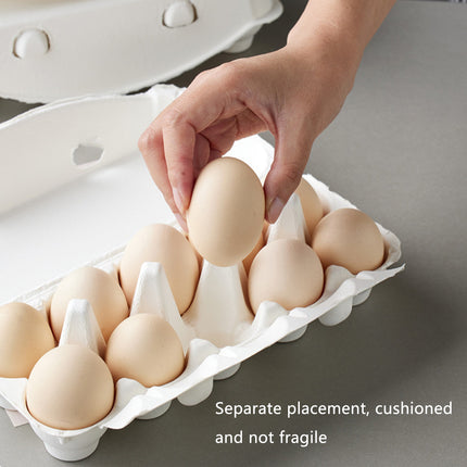 30PCS Pulp Egg Rack Durable Leak-Proof Groove Design for Chicken Eggs Storage