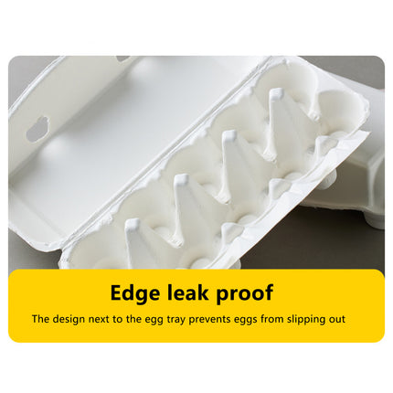 30PCS Pulp Egg Rack Durable Leak-Proof Groove Design for Chicken Eggs Storage