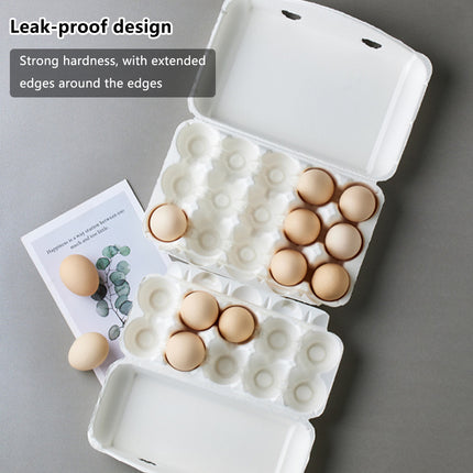 30PCS Pulp Egg Rack Durable Leak-Proof Groove Design for Chicken Eggs Storage