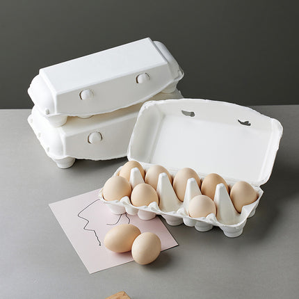 30PCS Pulp Egg Rack Durable Leak-Proof Groove Design for Chicken Eggs Storage
