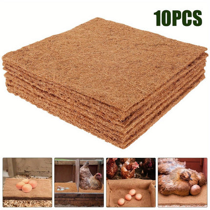 10pcs Chicken Nest Box Liner Soft Cushions for Poultry Hen Laying Coop Nest Pads