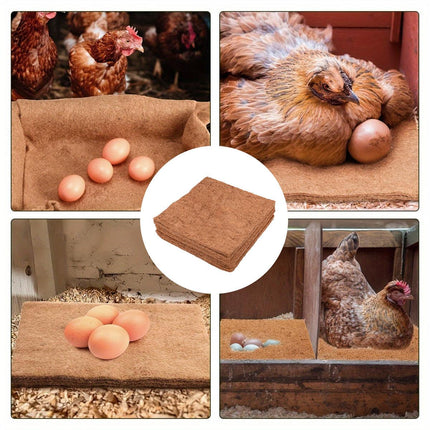 10pcs Chicken Nest Box Liner Soft Cushions for Poultry Hen Laying Coop Nest Pads