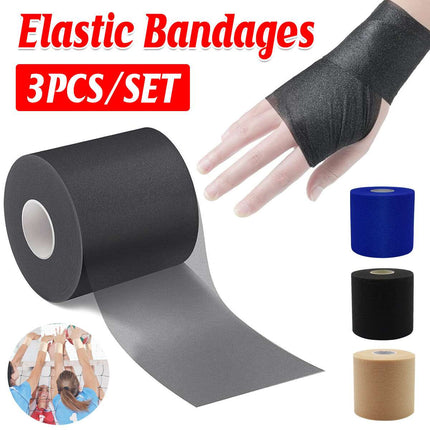 3pcs Elastic Bandage Tape Sports Protective Shock Absorb Membrane Injury Care