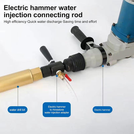 Electric Hammer Water Injection Extension Rod for Drilling Tools Use Durable