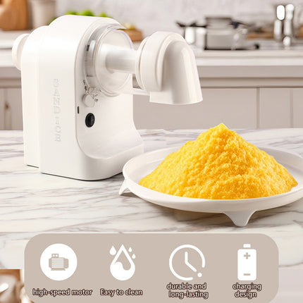 Home Electric Ice Shaver Crusher USB Rechargeable Easy Operation Portable