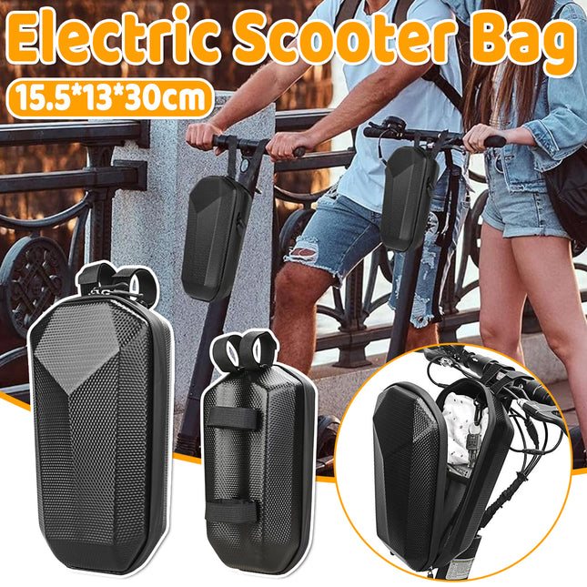 Large Electric Scooter Bag Hard Shell Pouch Front Storage Waterproof Scooter