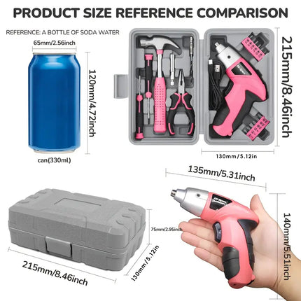 3.6V Electric Screwdriver Set Durable for Home Repair DIY Furniture Installation