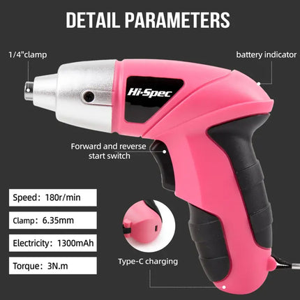 3.6V Electric Screwdriver Set Durable for Home Repair DIY Furniture Installation