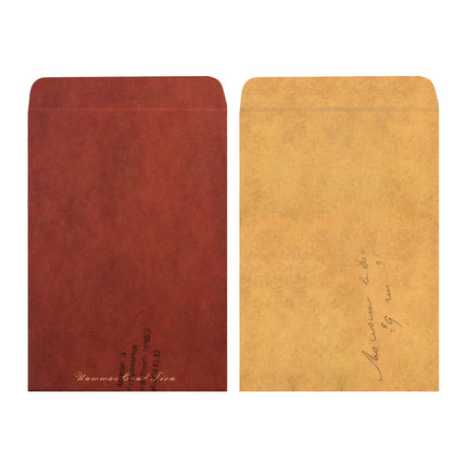 50PCS Vintage Kraft Paper Envelopes Self-Adhesive Durable for Invitations Use