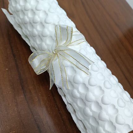 Embossed Kraft Paper Packaging Sheet White Texture Wrap Paper Gift Wrapping