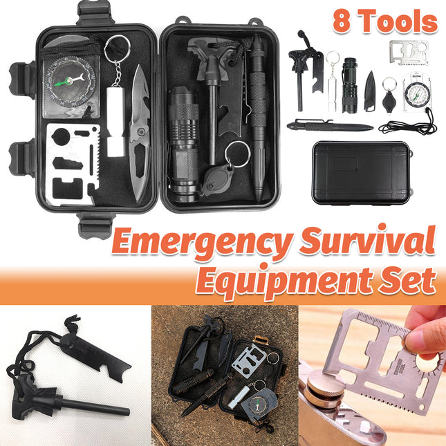 Emergency Survival Equipment Set Outdoor Sports Hiking Tactical Camping Tool Kit