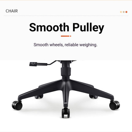 Ergonomic Office Chair S-Shaped Comfort High Elastic Foam Breathable Adjustable
