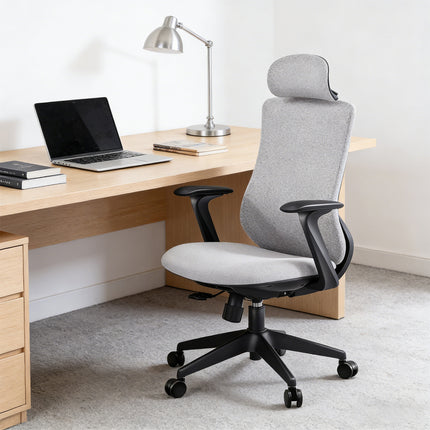 Ergonomic Office Chair S-Shaped Comfort High Elastic Foam Breathable Adjustable