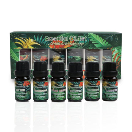 6 PCS Water Soluble Plant Aromatherapy Essential Oil for Diffuser 10ml Bottles