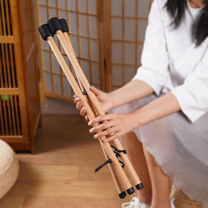 Hand Drum Stand Wooden Foldable Tripod Non Slip Music Practice Performance 60cm
