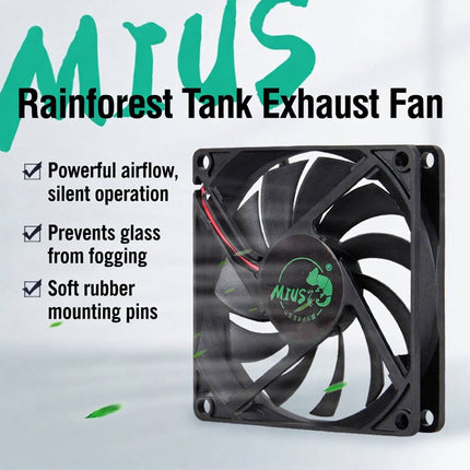 USB Exhaust Fan for Terrarium Mesh Lids with Switch