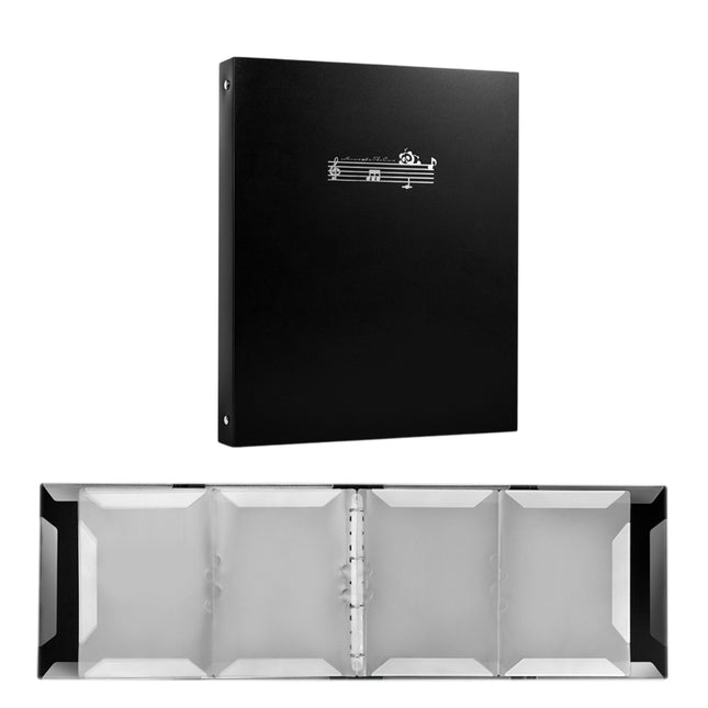 A4 Piano 4 Page Music Sheet Folder Binder Replaceable Inner Core Durable Use