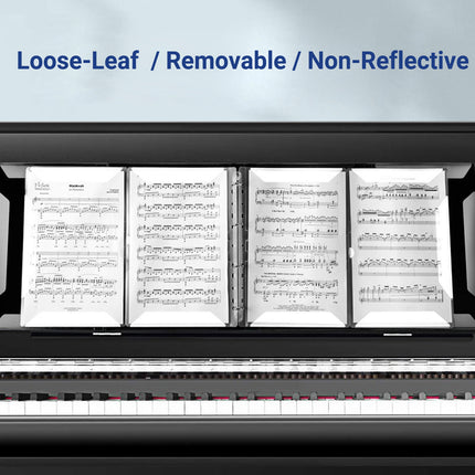 A4 Piano 4 Page Music Sheet Folder Binder Replaceable Inner Core Durable Use