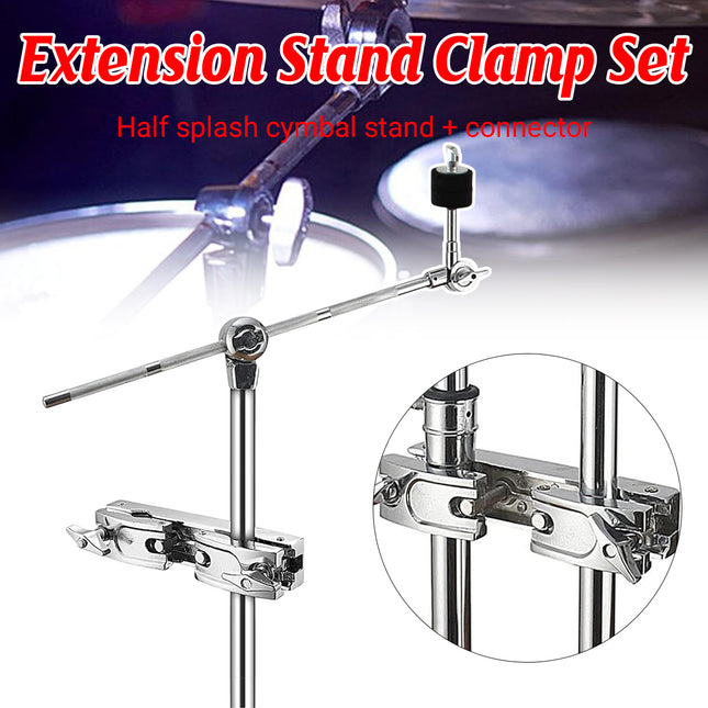 Extension Stand Clamp Set for Jazz Drum Durable Stable High-Strength Non-Slip