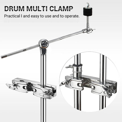 Extension Stand Clamp Set for Jazz Drum Durable Stable High-Strength Non-Slip