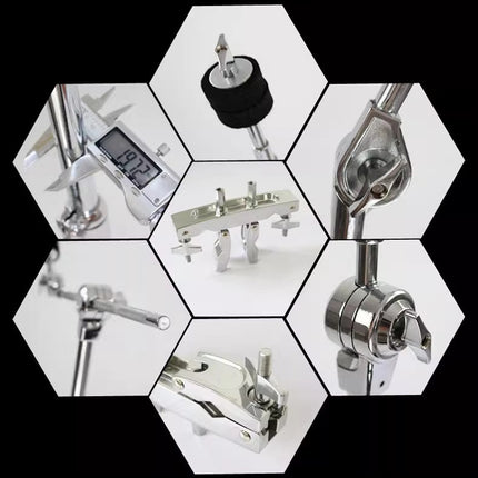 Extension Stand Clamp Set for Jazz Drum Durable Stable High-Strength Non-Slip