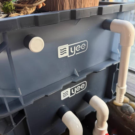 External Aquarium Bio Filter Box Waterfall System with Dual Outlets