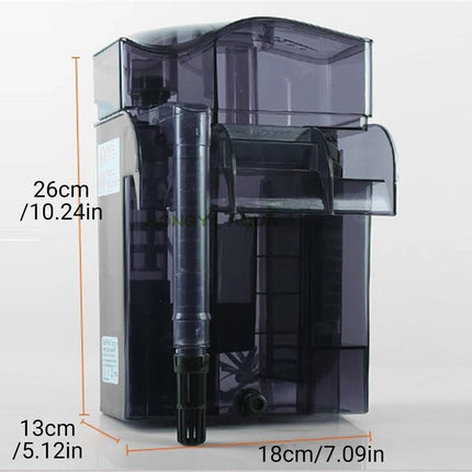 External Aquarium Protein Skimmer Hang On Fish Tank Waterfall Filter Marine