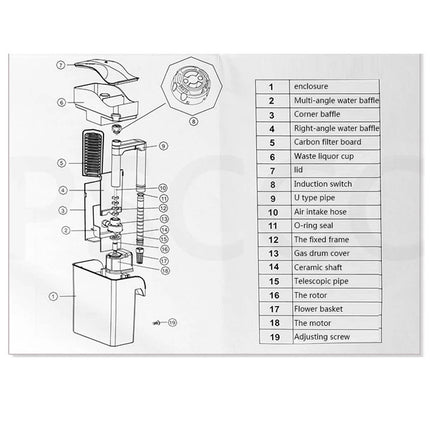 External Aquarium Protein Skimmer Hang On Fish Tank Waterfall Filter Marine