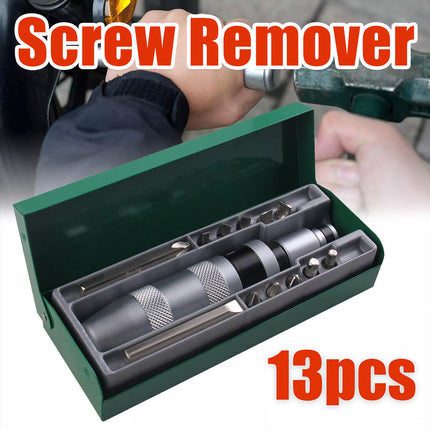 Impact Hand Screwdriver Driver Socket Set 13pcs Phillips Hex Trox Star Flat Bits