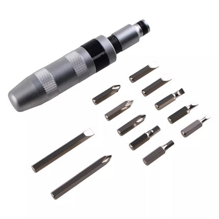 Impact Hand Screwdriver Driver Socket Set 13pcs Phillips Hex Trox Star Flat Bits